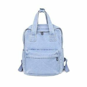 Y2K Fashion Denim Backpack: Coquette Aesthetic & Grunge Style Essential