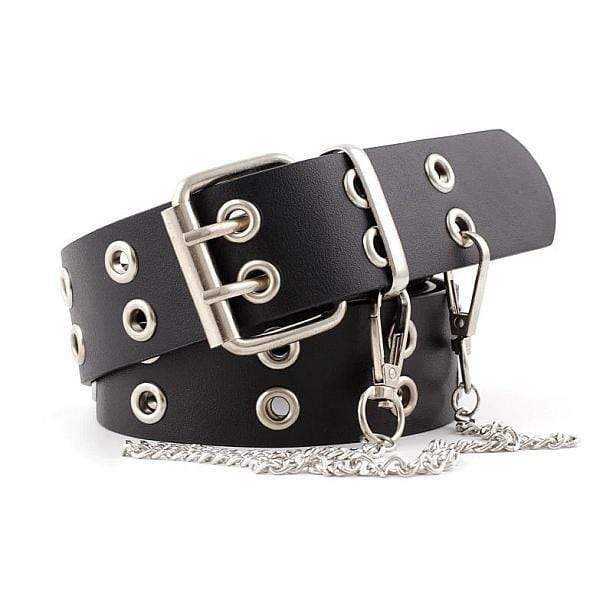 Y2K Fashion Double Hole Belt - Grunge Aesthetic & Coquette Style Accessory