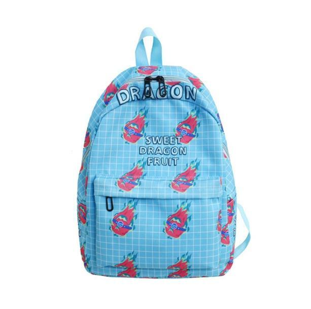 Y2K Fashion Dragon Fruit Backpack - Cute Coquette Aesthetic Bag