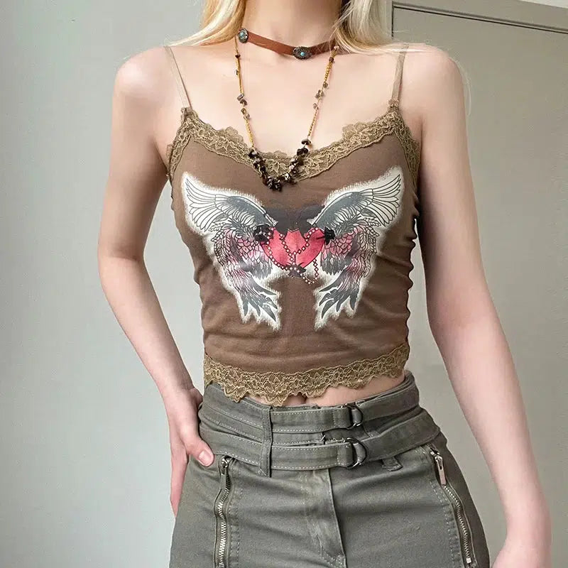 Y2K Fashion Fairy Grunge Angel Wings Oversized Sweater Top