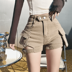 Y2K Fashion Flap Pocket Shorts - Grunge, Coquette, and Cute Styles