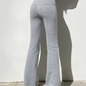 Y2K Fashion Flare Sweatpants - Grunge Aesthetic & Coquette Style