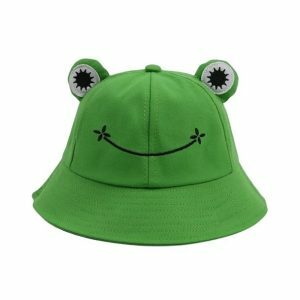 Y2K Fashion Froggy Hat: Cute Coquette Aesthetic for Emo & Grunge Styles