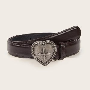 Y2K Fashion Goth Heart & Cross Belt - Emo, Grunge, Coquette Aesthetic