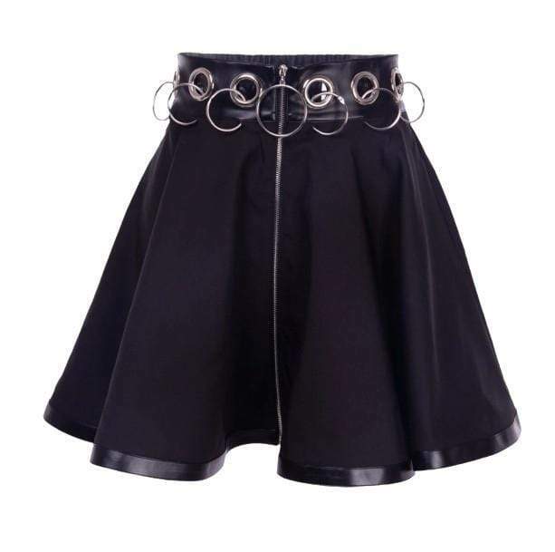 Y2K Fashion Grunge Mini Skirt - Dark Coquette Aesthetic Outfit