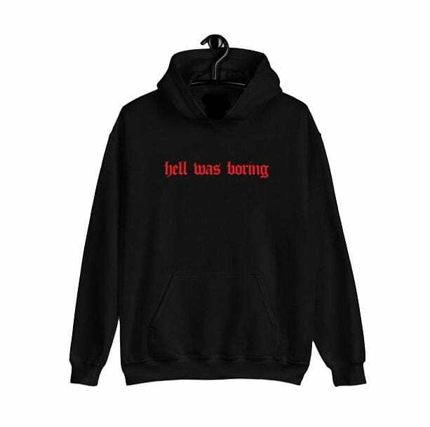 Y2K Fashion Hell Was Boring Hoodie - Grunge Aesthetic Oversized Sweater