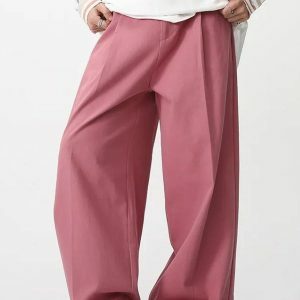 Y2K Fashion High Waist Baggy Pants - Grunge Aesthetic & Coquette Style