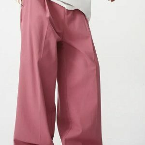 Y2K Fashion High Waist Baggy Pants - Grunge Aesthetic & Coquette Style