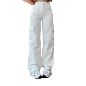 Y2K Fashion High Waist Cargo Pants - Grunge Aesthetic & Coquette Style