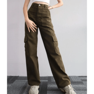 Y2K Fashion High Waist Cargo Pants - Grunge Aesthetic & Coquette Style