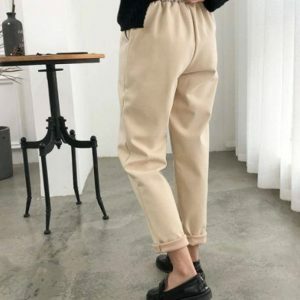 Y2K Fashion High Waist Pencil Pants - Grunge Aesthetic & Coquette Style