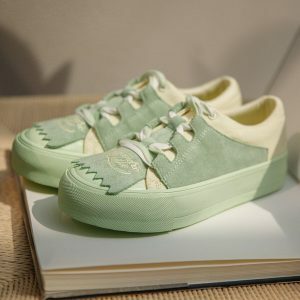 Y2K Fashion Indie Lace Up Sneakers - Grunge Aesthetic & Coquette Style