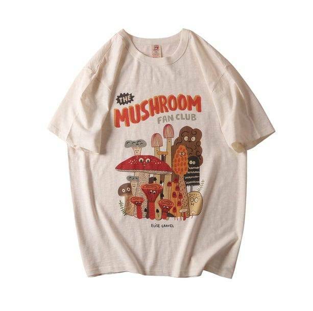 Y2K Fashion Indie Mushroom T-Shirt - Grunge Aesthetic Cute Tee