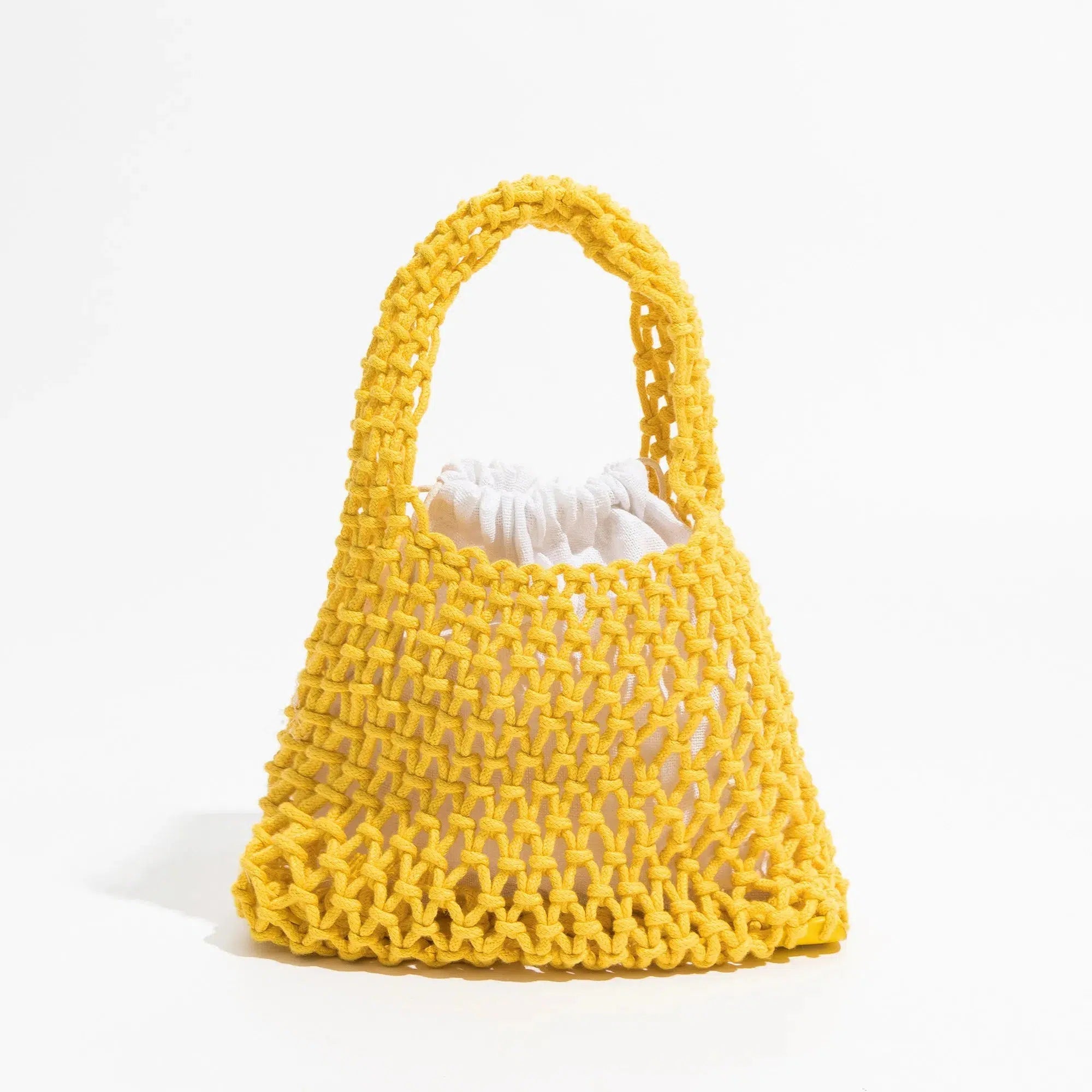 Y2K Fashion Indie Smiley Flowers Crochet Bag - Cute Coquette Aesthetic