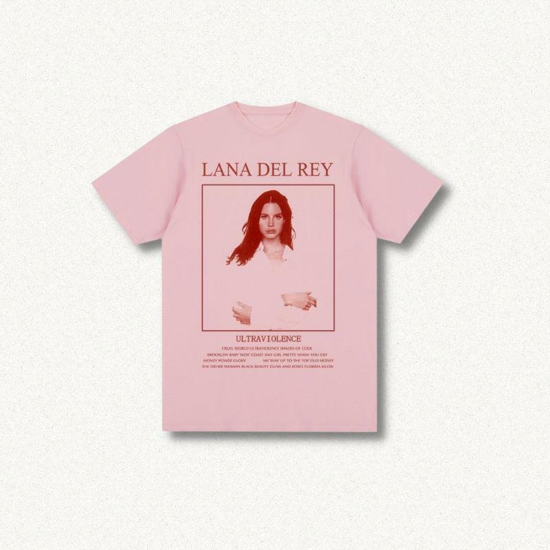 Y2K Fashion Lana Del Rey Tee - Grunge Aesthetic Oversized Graphic Shirt