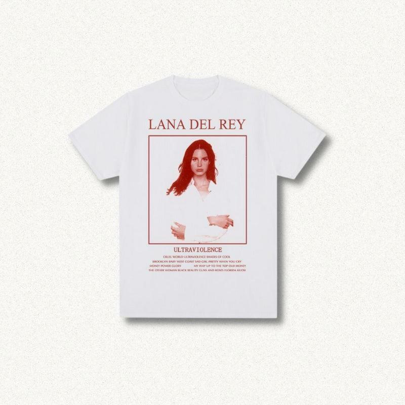 Y2K Fashion Lana Del Rey Tee - Grunge Aesthetic Oversized Graphic Shirt