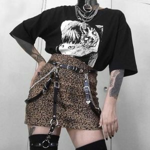 Y2K Fashion Leg Harness Belt - Grunge Aesthetic & Coquette Style Accessory