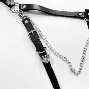 Y2K Fashion Leg Harness Belt - Grunge Aesthetic & Coquette Style Accessory