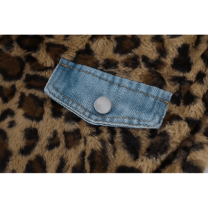 Y2K Fashion Leopard Print Reversible Jacket - Coquette & Grunge Style