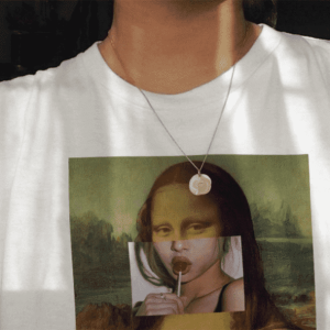 Y2K Fashion Mona Lisa T-Shirt: Grunge Aesthetic & Coquette Style