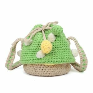 Y2K Fashion Mushroom Handbag - Cute Coquette Aesthetic & Grunge Style