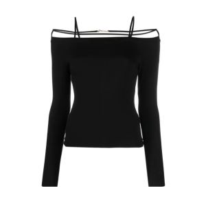 Y2K Fashion Off Shoulder Long Sleeve Top - Grunge & Coquette Aesthetic