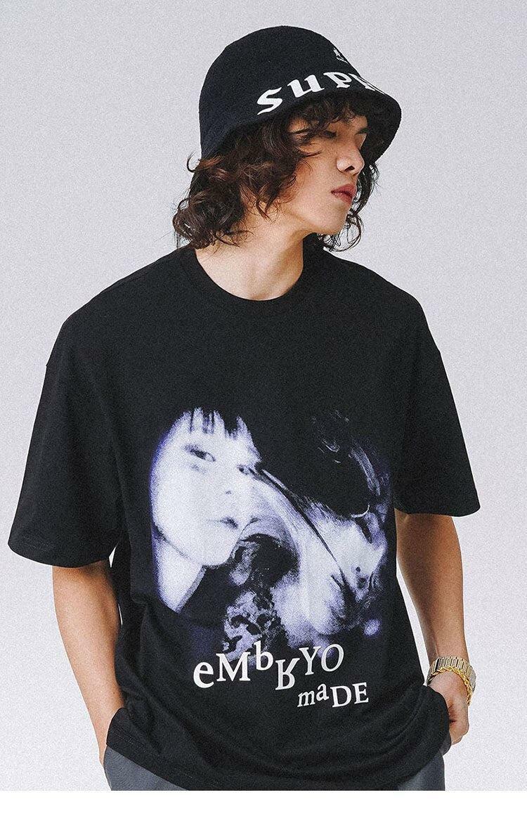 Y2K Fashion Oversized Graphic Tee - Emo, Grunge, and Coquette Aesthetic