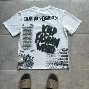 Y2K Fashion Oversized Graphic Tee - Emo, Grunge & Coquette Aesthetic