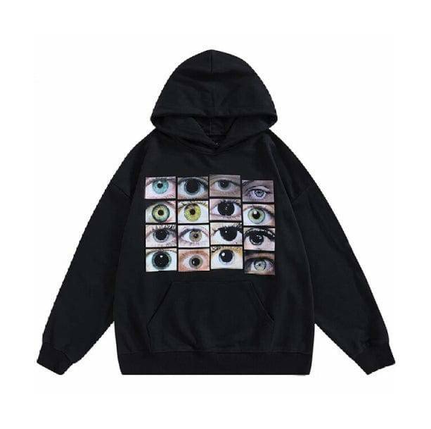 Y2K Fashion Oversized Hoodie - Dark Coquette Aesthetic & Grunge Style