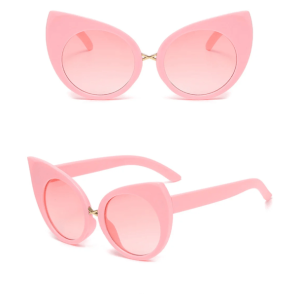 Y2K Fashion Oversized Kitty Sunglasses - Cute Coquette & Grunge Style