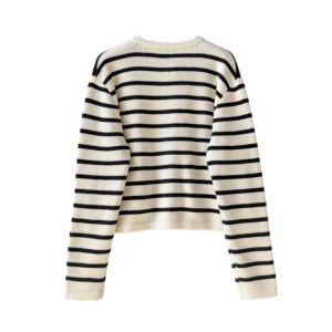 Y2K Fashion Oversized Nautical Sweater - Grunge & Coquette Aesthetic