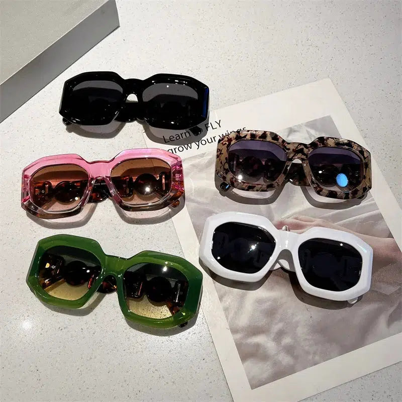 Y2K Fashion Oversized Square Sunglasses for Coquette & Grunge Aesthetic