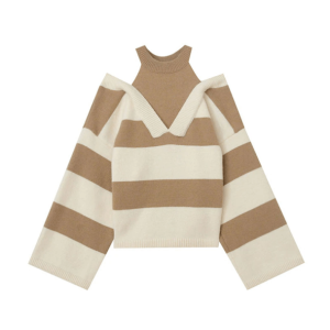 Y2K Fashion Oversized Stripe Sweater - Grunge Aesthetic Coquette Style