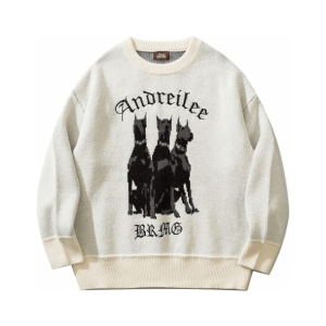 Y2K Fashion Oversized Sweater - Dark Coquette Aesthetic & Grunge Style