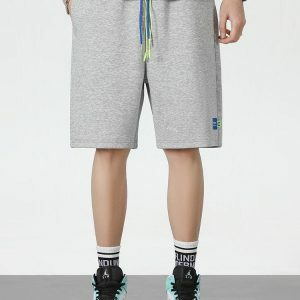 Y2K Fashion Oversized Sweatshorts - Grunge Aesthetic & Coquette Style