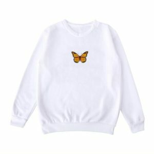 Y2K Fashion Oversized White Sweatshirt - Coquette Aesthetic & Grunge Style