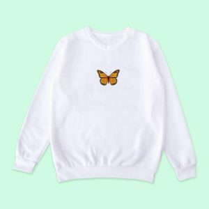 Y2K Fashion Oversized White Sweatshirt - Coquette Aesthetic & Grunge Style