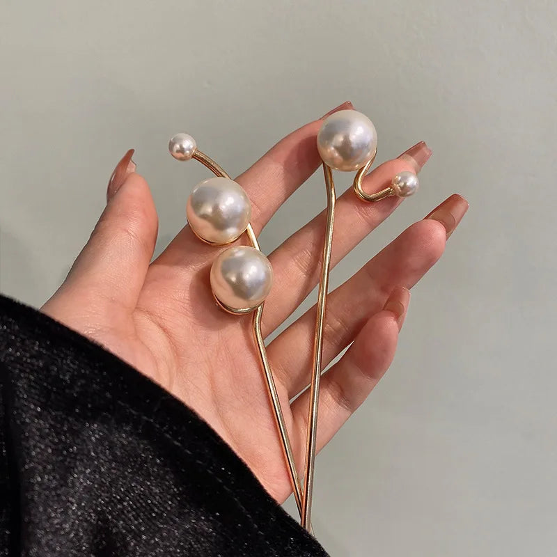 Y2K Fashion Pearl Hair Pins for Coquette & Grunge Aesthetic Styles