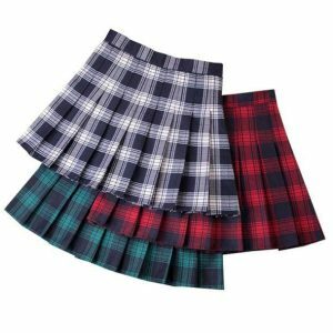 Y2K Fashion Plaid Skirt - Coquette Aesthetic & Grunge Style Essential