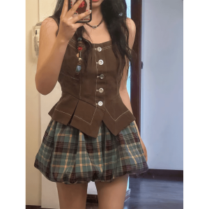 Y2K Fashion Plaid Skirt - Coquette Aesthetic & Grunge Style Essential