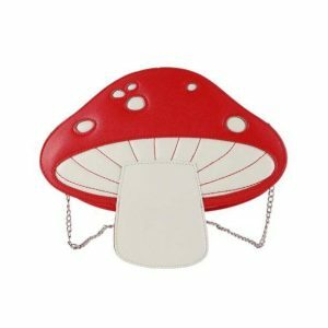 Y2K Fashion Poisonous Mushroom Bag - Grunge Aesthetic & Coquette Style