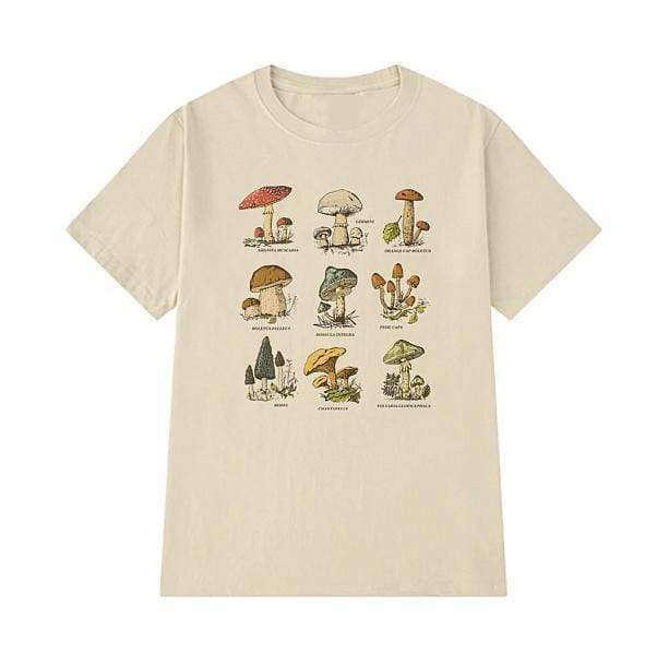 Y2K Fashion Poisonous Mushrooms T-Shirt - Grunge Aesthetic Tee