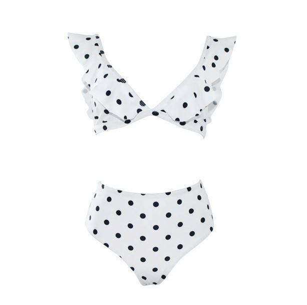 Y2K Fashion Polka Dot Swimwear: Cute Coquette & Grunge Aesthetic Style