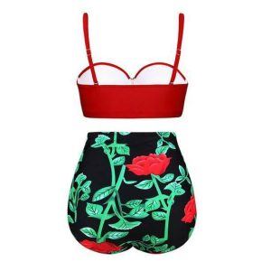 Y2K Fashion Push Up Vintage Bikini - Coquette Aesthetic Swimwear