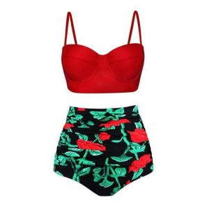 Y2K Fashion Push Up Vintage Bikini - Coquette Aesthetic Swimwear