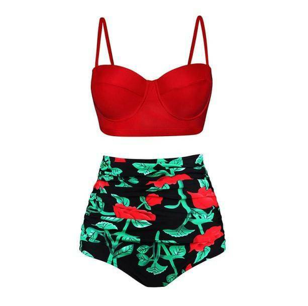 Y2K Fashion Push Up Vintage Bikini - Coquette Aesthetic Swimwear