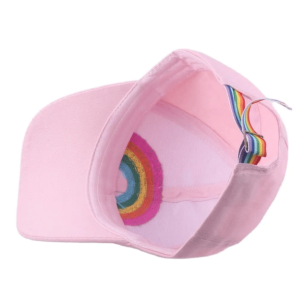 Y2K Fashion Rainbow Plush Baseball Cap - Cute Coquette & Grunge Style