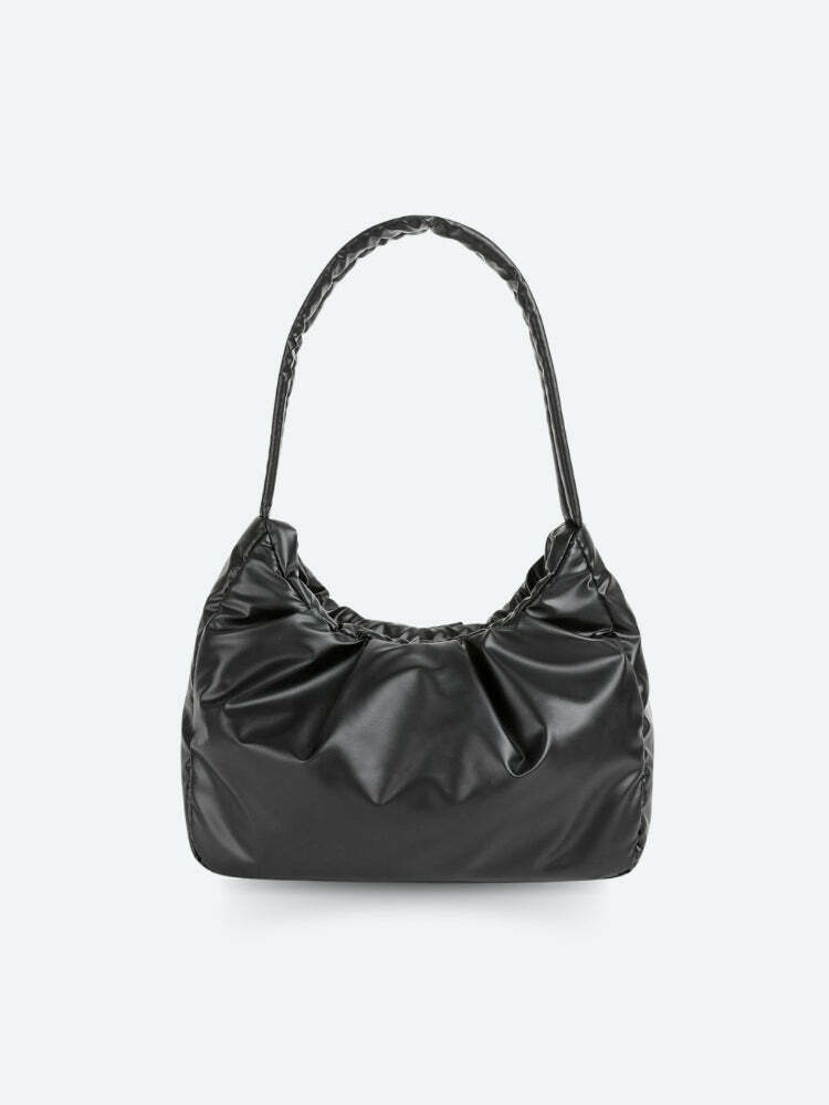 Y2K Fashion Ruched Shoulder Bag - Coquette Aesthetic & Grunge Style