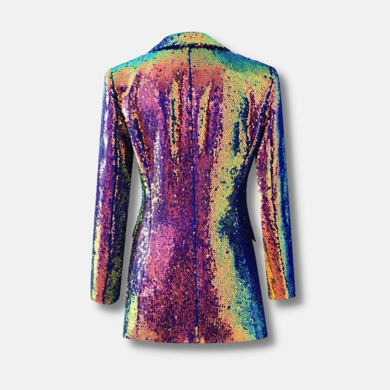 Y2K Fashion Sequin Blazer - Coquette Aesthetic Oversized Style