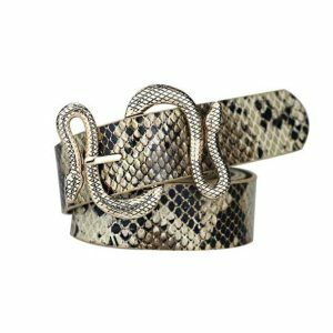 Y2K Fashion Snake Buckle Belt - Grunge Aesthetic & Coquette Style Accessory